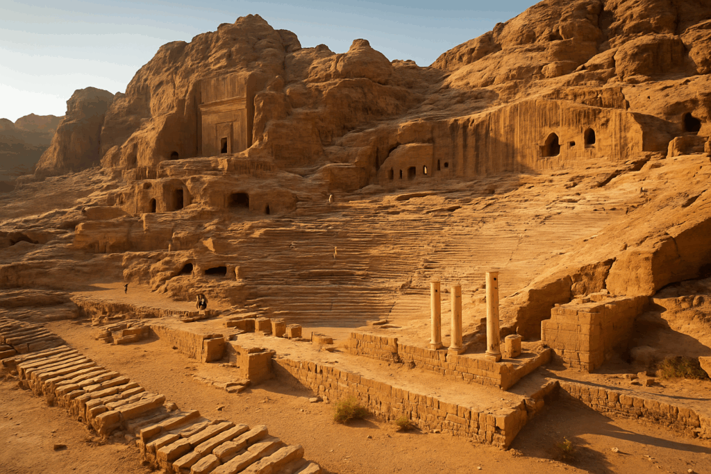 Petra Jordanien – Römisches Theater im Abendlicht